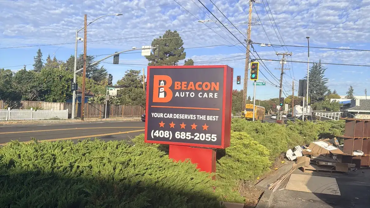 Beacon Auto Care storefront on East Maude Avenue in Sunnyvale